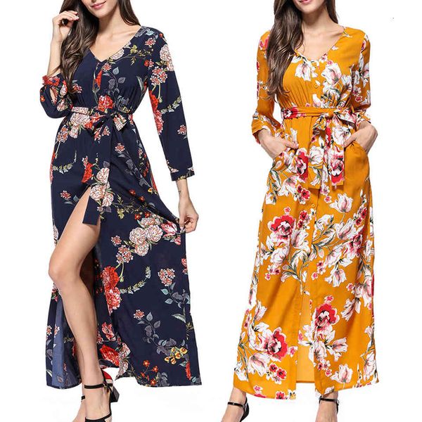 ruched thigh slit with high waist elastic sukienka long sleeve chiffon dress v neck plunge front button female floral, Black;gray
ruched thigh slit with high waist elastic sukienka long sleeve chiffon dress v neck plunge front button female floral, Black;gray