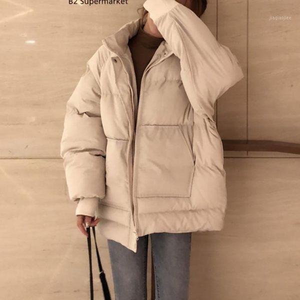 women's down & parkas 2021 clothing coat autumn winter korean style loose mid-length fashion jacket students thickened warm quilted, Black
women's down & parkas 2021 clothing coat autumn winter korean style loose mid-length fashion jacket students thickened warm quilted, Black