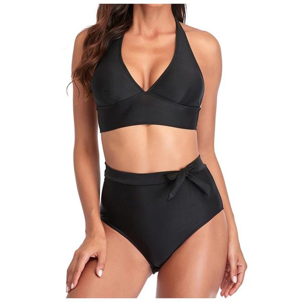 women's swimwear bikini set bandage solid color women bathing suit swimsuit high waist halter panty 2 pcs beachwear, White;black
women's swimwear bikini set bandage solid color women bathing suit swimsuit high waist halter panty 2 pcs beachwear, White;black
