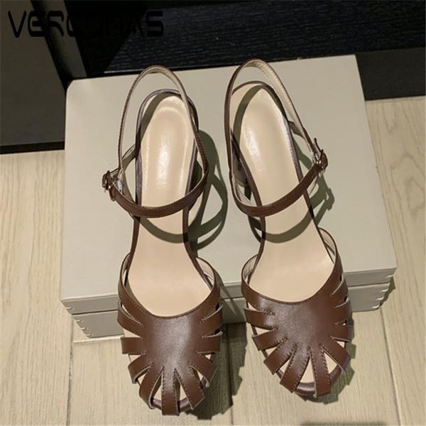 fashion office lady woman sandals pumps genuine leather ankle strap round toe square high heels shoes, Black
fashion office lady woman sandals pumps genuine leather ankle strap round toe square high heels shoes, Black