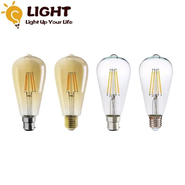 other lighting bulbs & tubes st64 filament bulb 6w 8w e27 b22 retro edison 220-240v vintage lamp 2700k 4000k glass
other lighting bulbs & tubes st64 filament bulb 6w 8w e27 b22 retro edison 220-240v vintage lamp 2700k 4000k glass