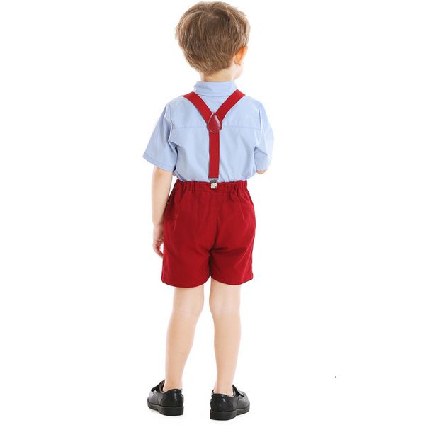 children's wear version boys' summer short sleeve shirt with suspenders and shorts performance suit flower children's club ba, Blue
children's wear version boys' summer short sleeve shirt with suspenders and shorts performance suit flower children's club ba, Blue