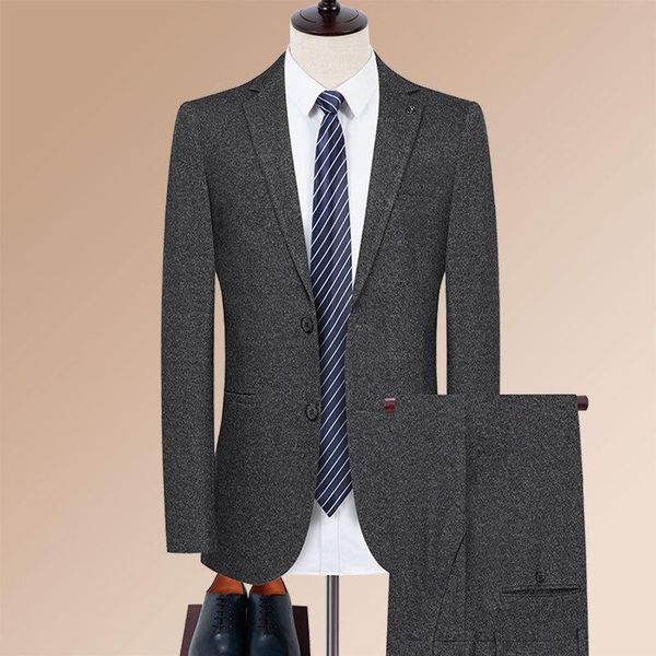men's suits & blazers 2022 wool solid color suit wedding groom dress youth slim fit business stretch professional tailored two-piece se, White;black
men's suits & blazers 2022 wool solid color suit wedding groom dress youth slim fit business stretch professional tailored two-piece se, White;black