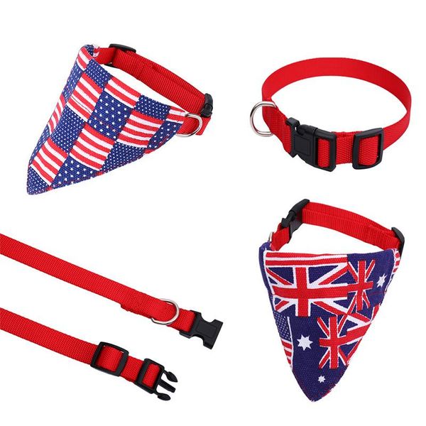 dog collars & leashes national flag neckerchief eco-friendly pet cat collar puppy adjustable harness accessories for small medium dogs
dog collars & leashes national flag neckerchief eco-friendly pet cat collar puppy adjustable harness accessories for small medium dogs