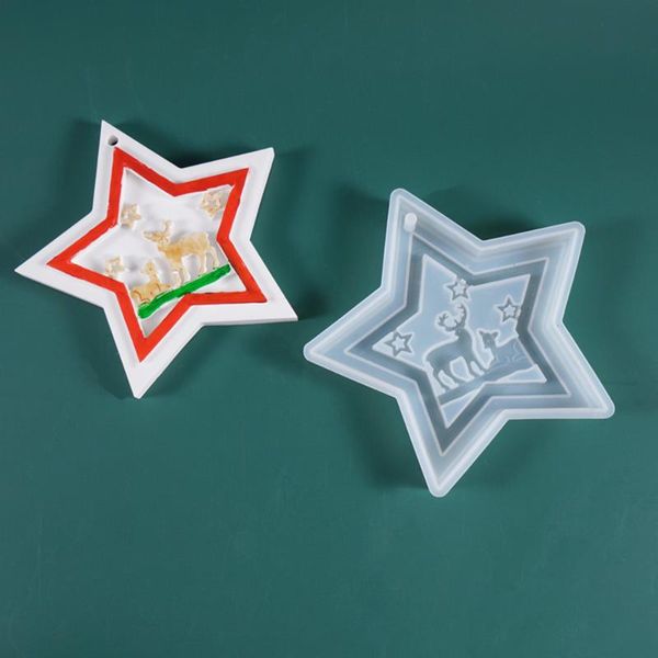 1pc star elk christmas theme listing decoration pendant silicone mold handmade tool epoxy diy crystal glue production craft tools
1pc star elk christmas theme listing decoration pendant silicone mold handmade tool epoxy diy crystal glue production craft tools