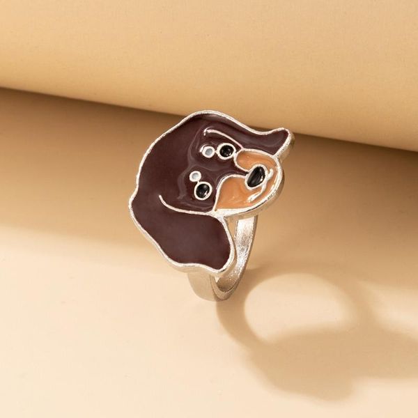 cluster rings cartoon dog ring for women funny geometry colorful drop oil alloy knuckle lady halloween jewelry accessories 20121, Golden;silver
cluster rings cartoon dog ring for women funny geometry colorful drop oil alloy knuckle lady halloween jewelry accessories 20121, Golden;silver