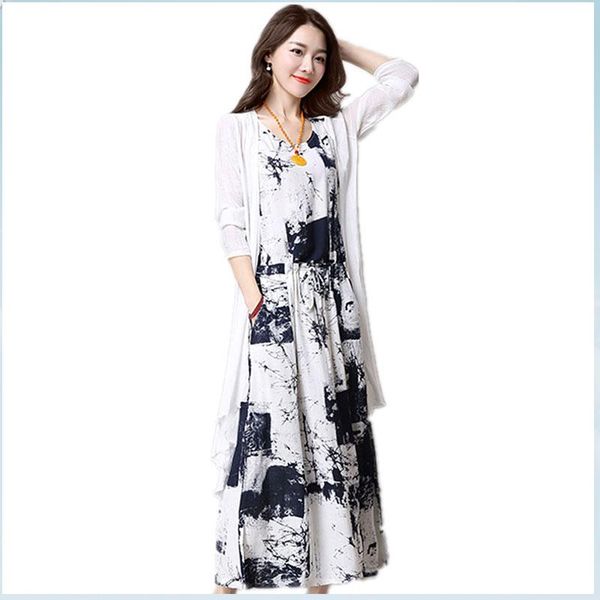 summer dresses 2021 casual loose cotton and linen medium long ink suit skirt vest + cardigan two-piece vestidos g265 women's two piece, White
summer dresses 2021 casual loose cotton and linen medium long ink suit skirt vest + cardigan two-piece vestidos g265 women's two piece, White