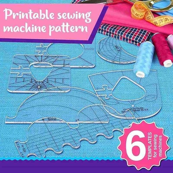 sewing notions & tools 6pcs/set quilting template patchwork stencil acrylic rulers beginner home reusable for machine tool motion diy c, Black
sewing notions & tools 6pcs/set quilting template patchwork stencil acrylic rulers beginner home reusable for machine tool motion diy c, Black