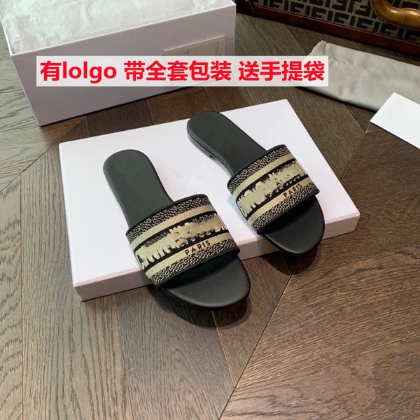 d family embroidered one line slippers for women to wear 2021 summer new letter pattern flat bottomed leisure beach sandals vkit zmm, Black
d family embroidered one line slippers for women to wear 2021 summer new letter pattern flat bottomed leisure beach sandals vkit zmm, Black