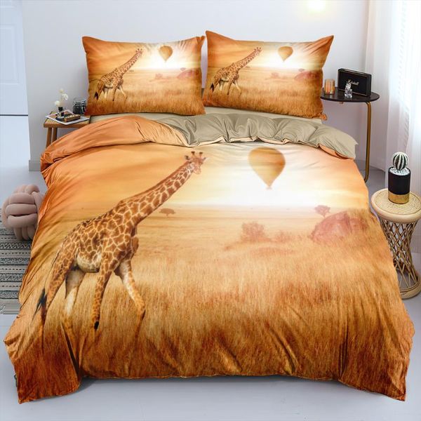 bedding sets 3d giraffe bed linen custom design camel duvet cover pillow sham 203*230cm full twin double  size animal set 
bedding sets 3d giraffe bed linen custom design camel duvet cover pillow sham 203*230cm full twin double  size animal set
