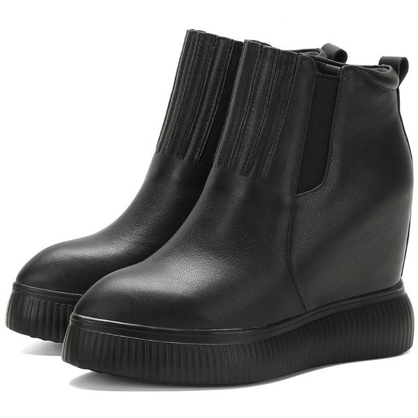 boots 10cm high heel fashion sneakers women genuine leather wedges ankle female winter pointed toe platform pumps casual shoes, Black
boots 10cm high heel fashion sneakers women genuine leather wedges ankle female winter pointed toe platform pumps casual shoes, Black