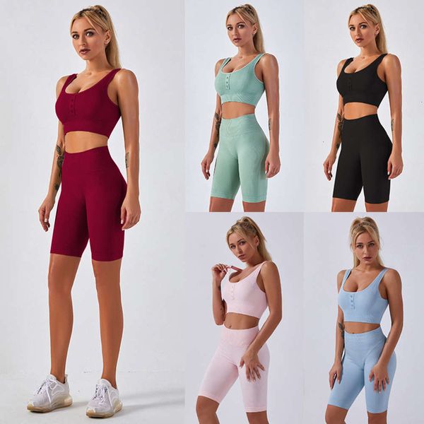 women's tracksuits tracksuitsyoga two piece shark knitted button vest sports bra shorts qfbx, Gray
women's tracksuits tracksuitsyoga two piece shark knitted button vest sports bra shorts qfbx, Gray