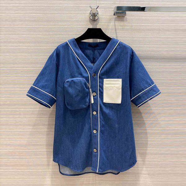 women's jackets jackets denim blouse for women fashion short sleeve v-neck single breasted small bag decoration streetwear 72pg, Black;brown
women's jackets jackets denim blouse for women fashion short sleeve v-neck single breasted small bag decoration streetwear 72pg, Black;brown