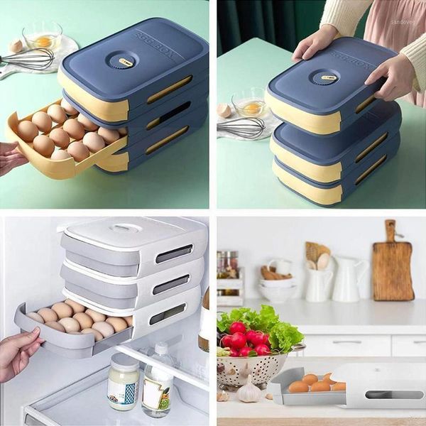 storage bottles & jars drawer type egg box with lid refrigerator fresh finishing thickened large kitchen capacity tray organizer t6p3
storage bottles & jars drawer type egg box with lid refrigerator fresh finishing thickened large kitchen capacity tray organizer t6p3