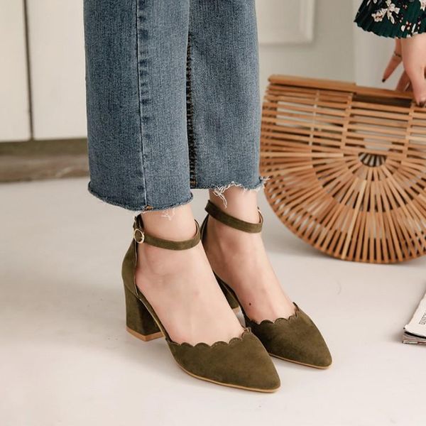 dress shoes big size ladies high heels women woman pumps pure color suede high-heeled single, Black
dress shoes big size ladies high heels women woman pumps pure color suede high-heeled single, Black