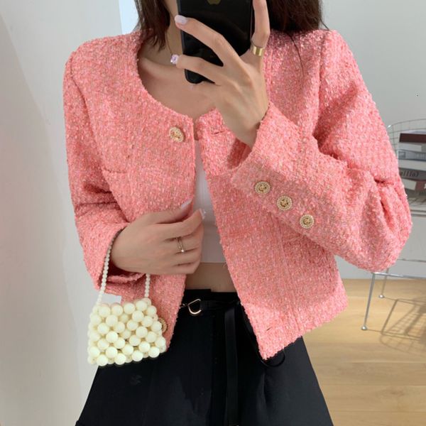 autumn small korean fragrance outwear elegant wool tweed female jacket vintage sleeve short coat, Black;brown
autumn small korean fragrance outwear elegant wool tweed female jacket vintage sleeve short coat, Black;brown