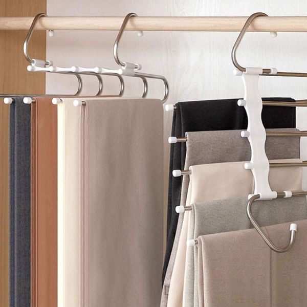hooks & rails 5 in 1 multi-function pants racks portable stainless steel hanger trousers clothing tie storage shelf organization
hooks & rails 5 in 1 multi-function pants racks portable stainless steel hanger trousers clothing tie storage shelf organization