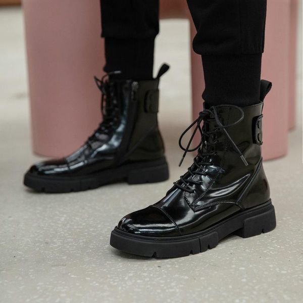 boots 2021 autumn winter genuine leather women ankle platform chunky heels pumps party office lady shoes woman, Black
boots 2021 autumn winter genuine leather women ankle platform chunky heels pumps party office lady shoes woman, Black