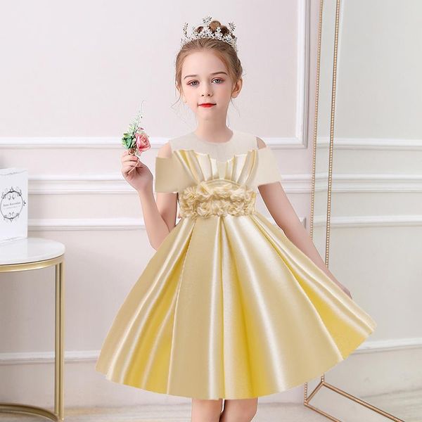 girl's dresses 3-10 y teen kid dress for girl wedding tulle flower elegant princess party pageant formal gown children clothes, Red;yellow
girl's dresses 3-10 y teen kid dress for girl wedding tulle flower elegant princess party pageant formal gown children clothes, Red;yellow