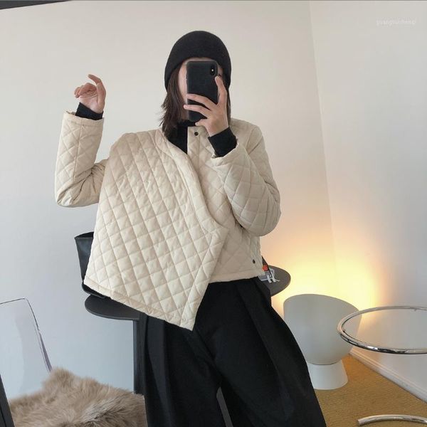 women's down & parkas winter niche design rhombus oblique placket warm short cotton padded jacket women, Black
women's down & parkas winter niche design rhombus oblique placket warm short cotton padded jacket women, Black