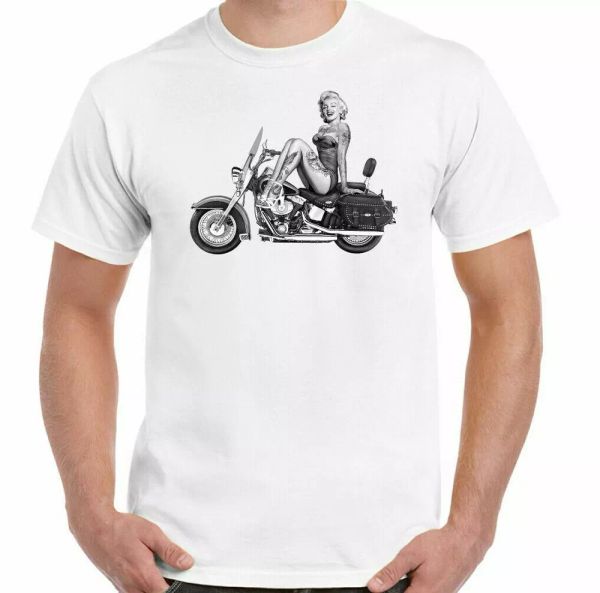 marilyn monroe mens t-shirt biker motorcycle cafe racer motorcycle indian, White;black
marilyn monroe mens t-shirt biker motorcycle cafe racer motorcycle indian, White;black