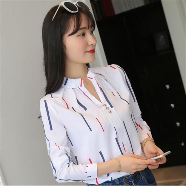 women's blouses & shirts 2021 autumn long sleeve stand collar loose shirt women casual blouse white pullover fashion large size 3xl
women's blouses & shirts 2021 autumn long sleeve stand collar loose shirt women casual blouse white pullover fashion large size 3xl