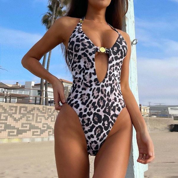 women's swimwear women one-piece bikini push-up pad leopard printed swimsuit beachwear summer lace-up print, White;black
women's swimwear women one-piece bikini push-up pad leopard printed swimsuit beachwear summer lace-up print, White;black