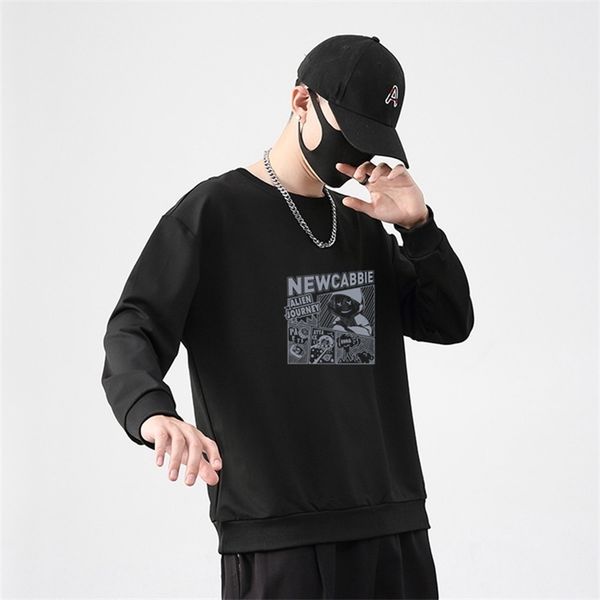 autumn and winter 2021 men's hoodless sweater loose korean youth trend long sleeves, Black
autumn and winter 2021 men's hoodless sweater loose korean youth trend long sleeves, Black