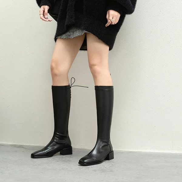 boots qzyerai 2021 fashion genuine leather women knee-high stretch square heel short ladies black booties
boots qzyerai 2021 fashion genuine leather women knee-high stretch square heel short ladies black booties