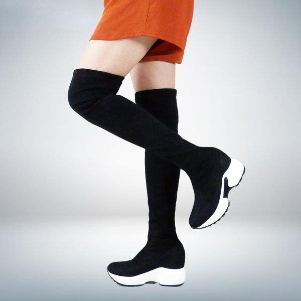 boots 2021 women's high stretch fabrics over the knee height increasing women shoes autumn winter casual long, Black
boots 2021 women's high stretch fabrics over the knee height increasing women shoes autumn winter casual long, Black