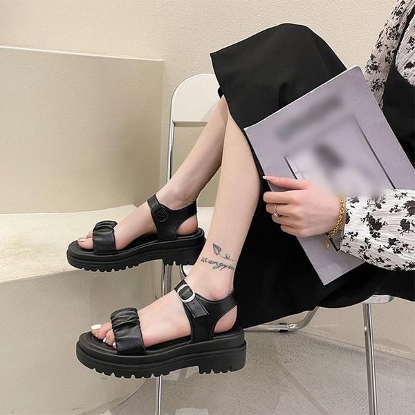 sandals women female thick heels summer fashion 2021 shoes solid folds platform ankle straps ladies round toe casual slingbacks, Black
sandals women female thick heels summer fashion 2021 shoes solid folds platform ankle straps ladies round toe casual slingbacks, Black
