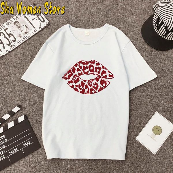women's t-shirt red mouth lip kiss print women t shirt black summer funny graphic tee harajuku femme shirts woman clothing, White
women's t-shirt red mouth lip kiss print women t shirt black summer funny graphic tee harajuku femme shirts woman clothing, White