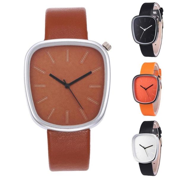 wristwatches fashion irregular dial faux leather strap no number analog quartz watch, Slivery;brown
wristwatches fashion irregular dial faux leather strap no number analog quartz watch, Slivery;brown