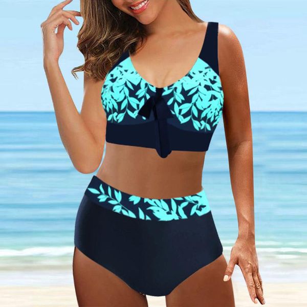 women's swimwear high waist women plus size print split bikini set two pieces beachwear 2021 digital beach bathing suits, White;black
women's swimwear high waist women plus size print split bikini set two pieces beachwear 2021 digital beach bathing suits, White;black