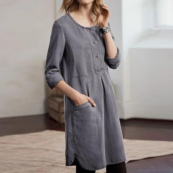 casual dresses solid short dress women'sundress vonda 202 cotton linen vestido vintage sleeve robe femme plus size 5xl, Black;gray
casual dresses solid short dress women'sundress vonda 202 cotton linen vestido vintage sleeve robe femme plus size 5xl, Black;gray