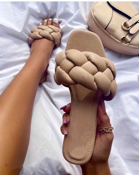 summer fashion single knitting band flat slippers women home outside slide shoes flip flops casual, Black
summer fashion single knitting band flat slippers women home outside slide shoes flip flops casual, Black