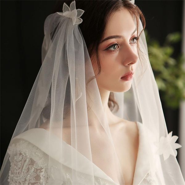 bridal veils 2021 elegant wedding veil simple sweet flower 80cm headdress with double comb for women, Black
bridal veils 2021 elegant wedding veil simple sweet flower 80cm headdress with double comb for women, Black