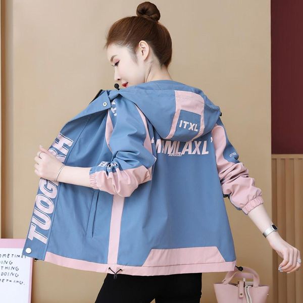 women's jackets 2021 autumn winter hooded letter printed causal windbreaker women basic coats zipper baseball jacket, Black;brown
women's jackets 2021 autumn winter hooded letter printed causal windbreaker women basic coats zipper baseball jacket, Black;brown