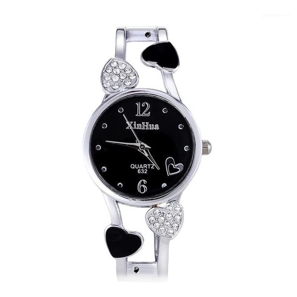wristwatches fashion women watch ladies diamond bracelet, Slivery;brown