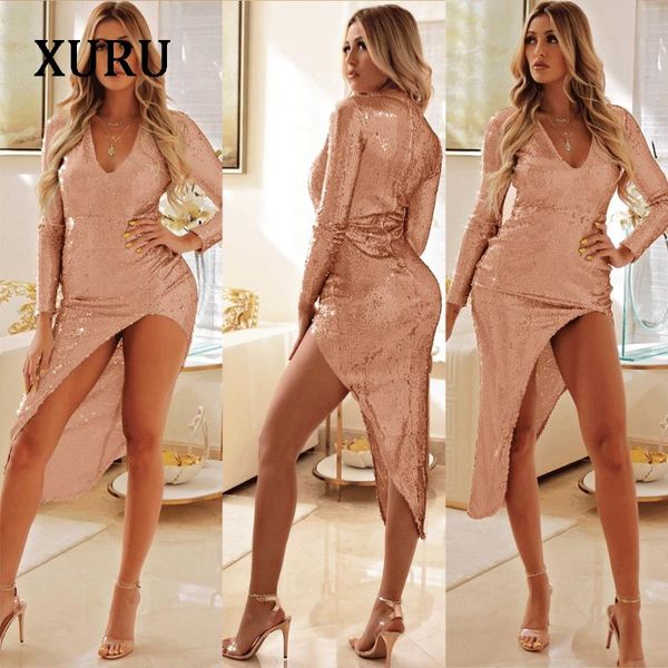 casual dresses xuru2021 spring sequin dress zipper v-neck split club party, Black;gray
casual dresses xuru2021 spring sequin dress zipper v-neck split club party, Black;gray