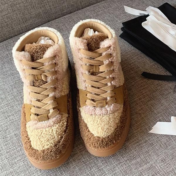 boots fashion ladies casual shoes lamb wool keeps warm short comfortable leisure winter individual buty damskie flat, Black
boots fashion ladies casual shoes lamb wool keeps warm short comfortable leisure winter individual buty damskie flat, Black