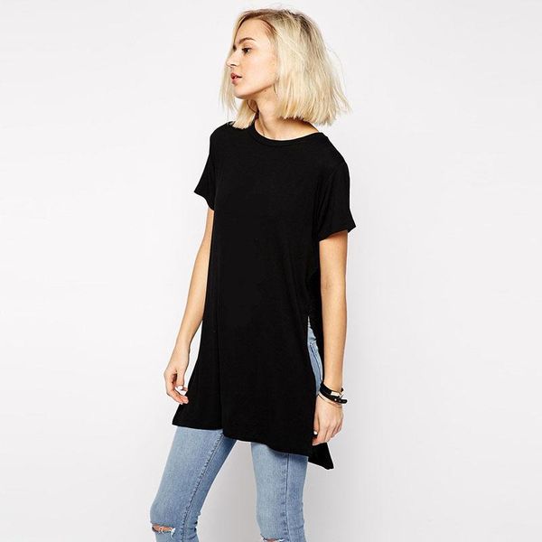 women's t-shirt bohocotol 2021 spring and summer boyfriend style short sleeve side unilateral slit loose black white
women's t-shirt bohocotol 2021 spring and summer boyfriend style short sleeve side unilateral slit loose black white