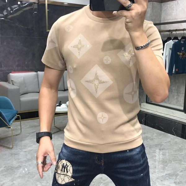 men's t-shirts jersey men 's summer hoodie cool trend printed rhinestones slim -fit t-shirt with round neck plus size sleeves, White;black
men's t-shirts jersey men 's summer hoodie cool trend printed rhinestones slim -fit t-shirt with round neck plus size sleeves, White;black