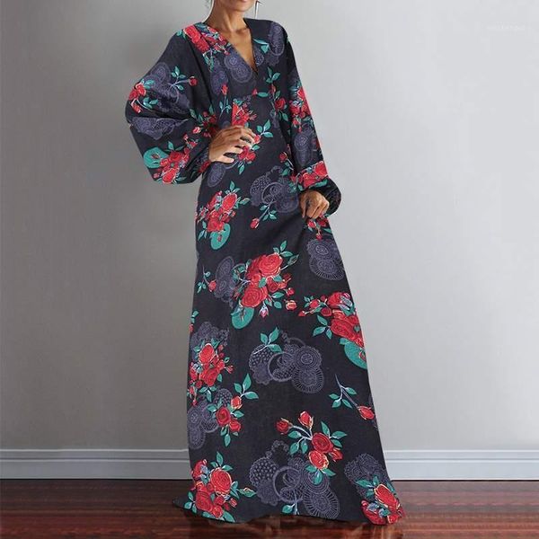 floral printed holiday sundress party maxi dress women cotton linen long vonda vestidos deep v neck robe s-5xl casual dresses, Black;gray
floral printed holiday sundress party maxi dress women cotton linen long vonda vestidos deep v neck robe s-5xl casual dresses, Black;gray