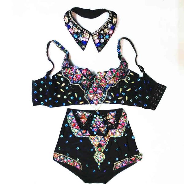 stage wear women's dance rhinestone outfit customized bra high waist shorts luxury crystals baroque singer clothing set in7k, Black;red
stage wear women's dance rhinestone outfit customized bra high waist shorts luxury crystals baroque singer clothing set in7k, Black;red