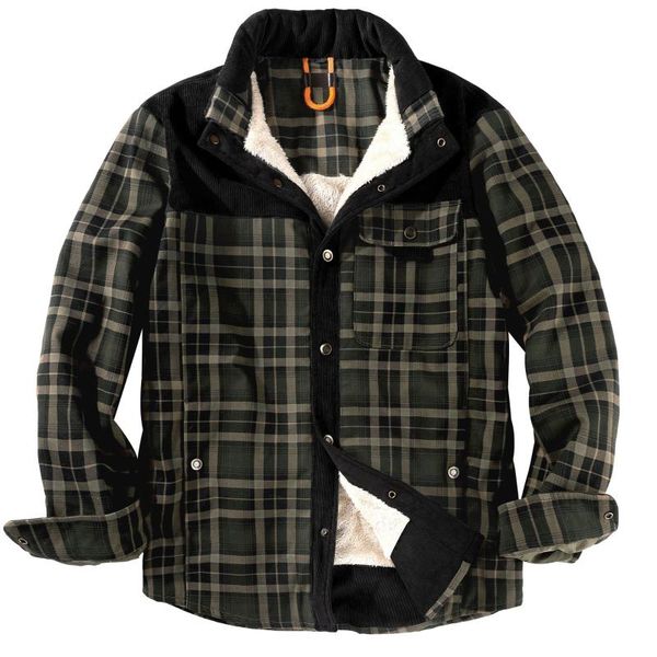 men's jackets isurvivor 2021 plaid shirt jacket cross-border plus velvet size winter warm cotton, Black;brown
men's jackets isurvivor 2021 plaid shirt jacket cross-border plus velvet size winter warm cotton, Black;brown