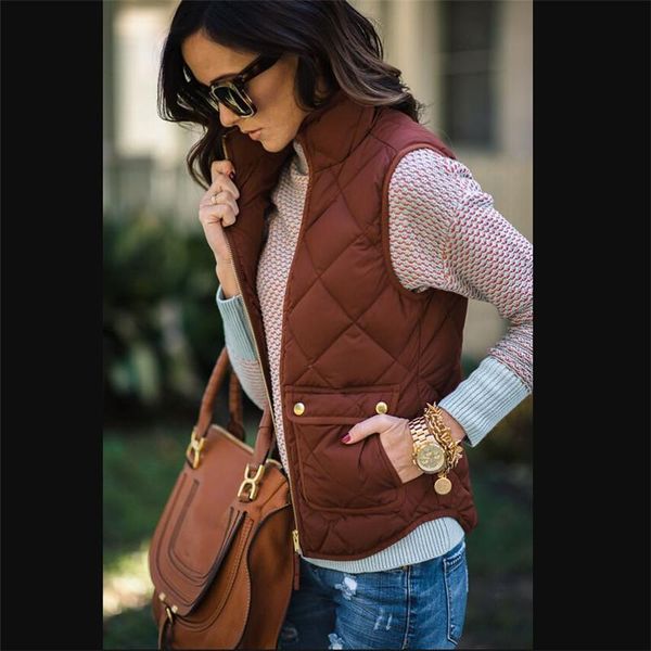 women's vests slim jacket sleeveless vest waistcoat winter coat outwear solid black brown khaki plus size s-2xl, Black;white
women's vests slim jacket sleeveless vest waistcoat winter coat outwear solid black brown khaki plus size s-2xl, Black;white