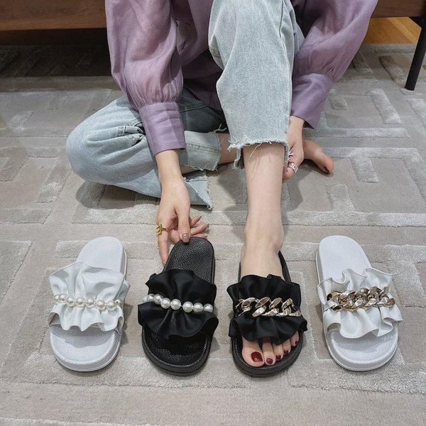slippers women summer platform shoes luxury slides low big size designer basic hoof heels rome pu fabric ladies', Black
slippers women summer platform shoes luxury slides low big size designer basic hoof heels rome pu fabric ladies', Black