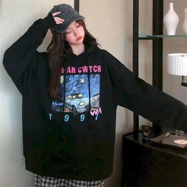 thin hoodies women large size clothing 100 kg autumn students korean version loose fat sister hooded sweatshirts 210526, Black
thin hoodies women large size clothing 100 kg autumn students korean version loose fat sister hooded sweatshirts 210526, Black