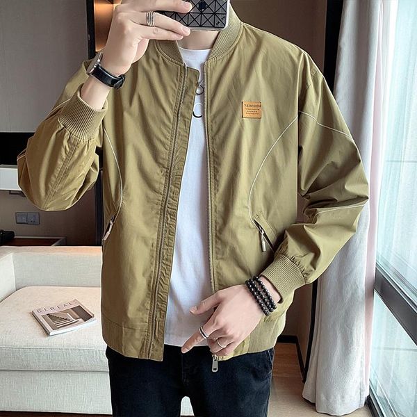 men's jackets fall 2021 fashion all-match casual baseball collar jacket long-sleeved trend and comfort, Black;brown
men's jackets fall 2021 fashion all-match casual baseball collar jacket long-sleeved trend and comfort, Black;brown